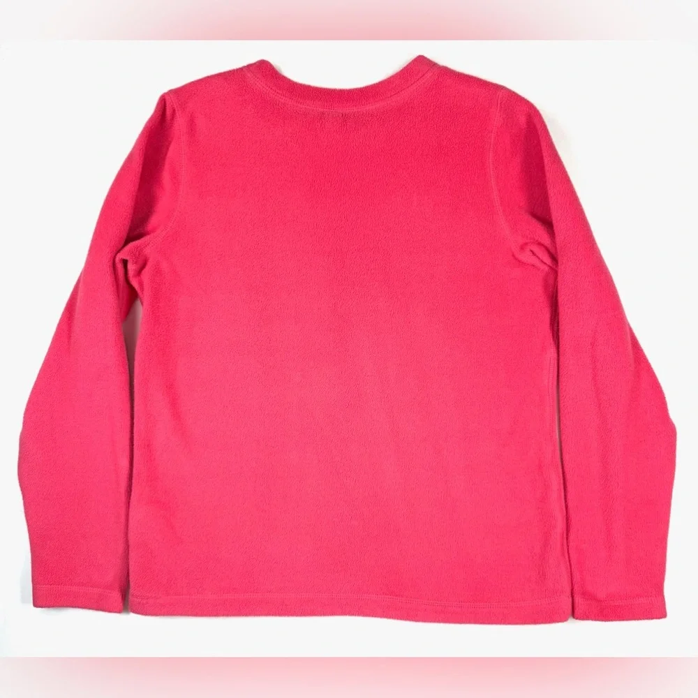 LANDS’ END Girls Fleece Pullover Top S Cozy Winter Warm Pink‎ Softwear Comfy